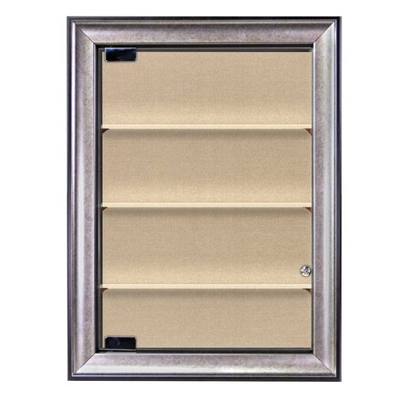 United Visual Products Outdoor Enclosed Combo Board, 42"x32", White Frame/Blue & Surf UVCB4232ODW-BLUE-SURF